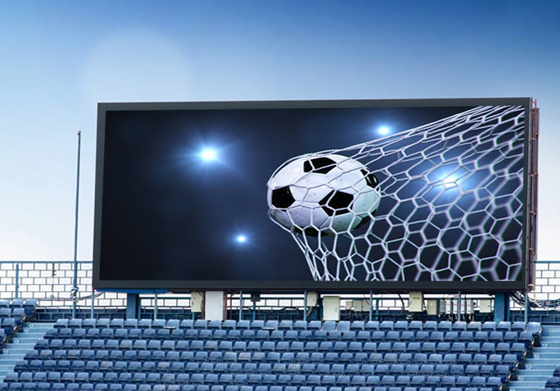 Pantalla de visualización publicitaria a todo color P6.67 P8 P10 del perímetro LED del estadio de fútbol
