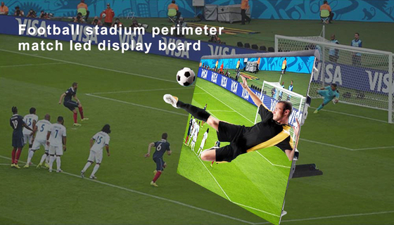 La pantalla de visualización del estadio de fútbol Videotron P10 llevó el sistema de la publicidad del perímetro