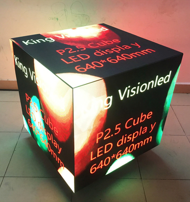 el cubo mágico de 640x640m m llevó el cuadrado grande 2.5m m de la publicidad del efecto SMD2121 de la exhibición 3d
