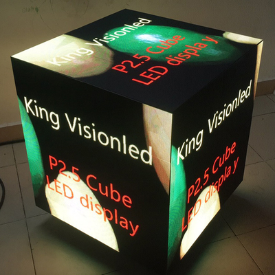 los paneles de pared video llevados interiores 4k P2.5 que hacen publicidad del cubo de Rubik con los imanes