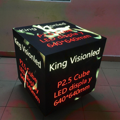 los paneles de pared video llevados interiores 4k P2.5 que hacen publicidad del cubo de Rubik con los imanes